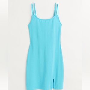 Electric ⚡️ Blue Fitted Jersey Dress